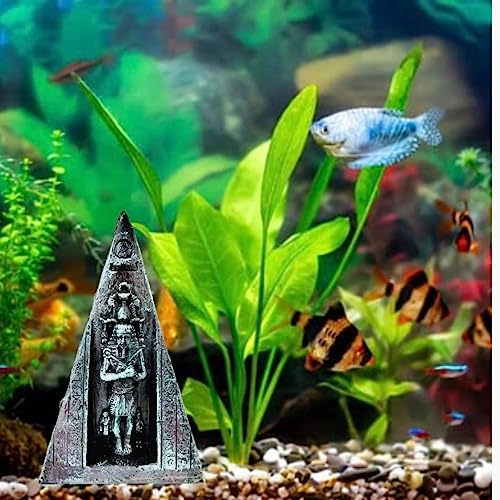 PetzLifeworld 6.5 Inch Ancient Egypt Pyramid for Aquarium and Home Decoration | 3D Structure | Hallow Fibre Material | Realistic Look