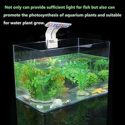 Petzlifeworld 5W (X3) Super Slim Aquarium Fish Tank Light | Suitable for 2 Feet Tank (Fit for 6mm Glass Thickness) | 3 Colour Mode | White