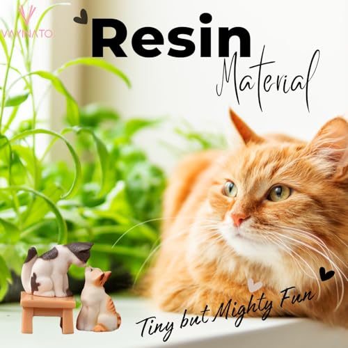Petzlifeworld 3pcs Small Cat Set (Including 2 Cats & 1 Chair)