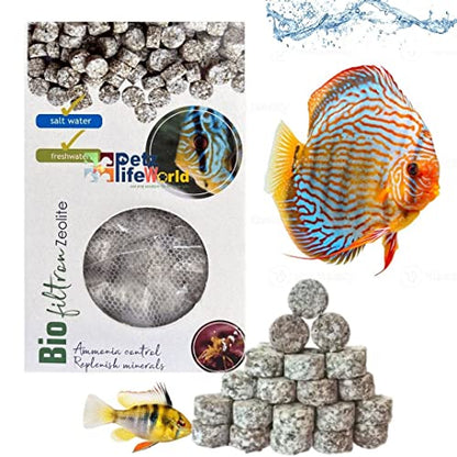 Aquatic Remedies Bio Filtron Zeolite Filter Media, 650ML (500G) | The Finest Zeolight Hybrid Media with Ceramic and Minerals inerts