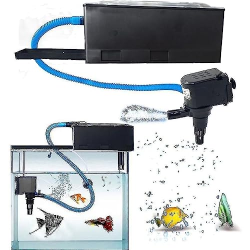Bluepet 3 in 1 Energy Saving Aerobic Pumping Cycle Top Filter for Aquarium Fish Tank with Free 1 Feet Sponge ((BL-178A) 800L/H | 15W | Suits 30-45Cm Tank)