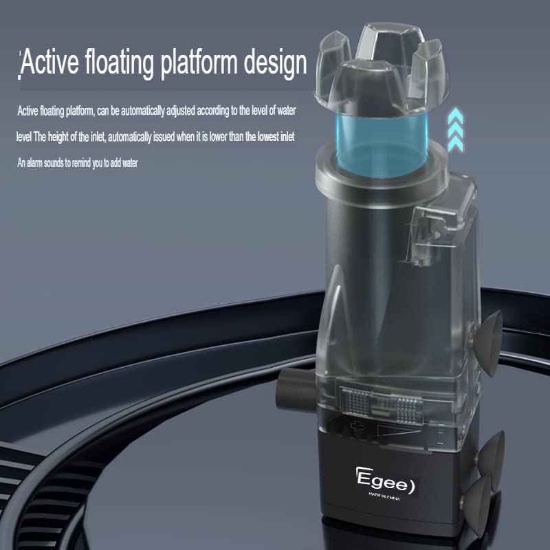 YEE Aquarium Fish Tank Internal Surface Skimmer Oil Film Remover with Flow Adjustment Controller | YDQ-018 | 3.5 Watts | 400L/Hr Suitable Upto 3 Feet Tank