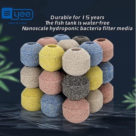 YEE Nano Bacteria Culture Ball Imported Aquarium Filter Media, 600g with Net Bag