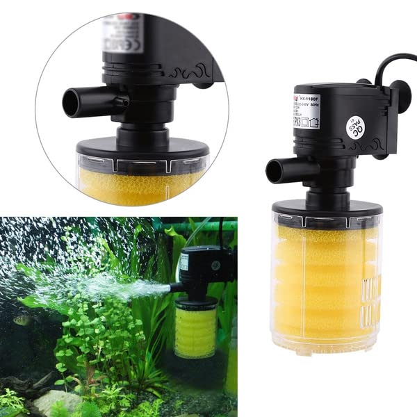 Bluepet BL-9200F Small Transparent Body Yellow Sponge Aquarium Fish Tank Internal Filter | 6W | 500L/Hr