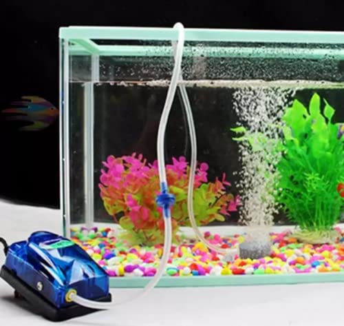 SOBO Energy Saving Design (Single Outlet) Air Pump for Aquarium Fish Tank with Free 2 Meter Air Tube, 1 Air Stone & 1 Check Valve | Power : 3W | Output : 3.5L/H | Pressure ; 0.02Mpa (SB-548A)
