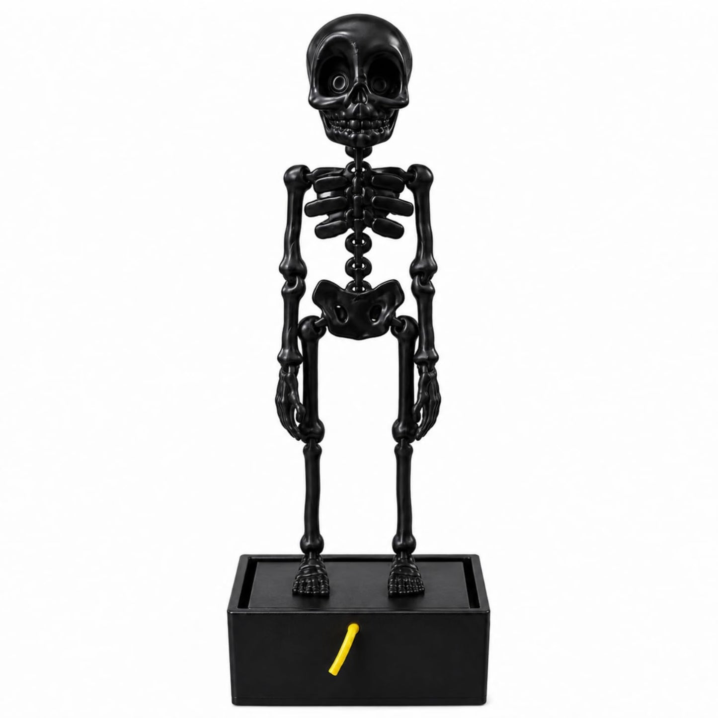 Petzlifeworld 3D Printed Dancing Skeleton Aquarium Ornament – White & Black Variations | Bubble-Activated Moving Fish Tank Decoration with Air Tube Connection & Stable Base