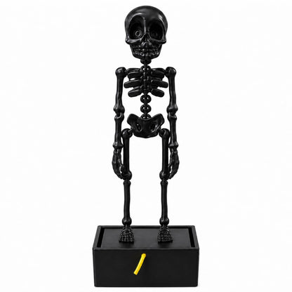 Petzlifeworld 3D Printed Dancing Skeleton Aquarium Ornament – White & Black Variations | Bubble-Activated Moving Fish Tank Decoration with Air Tube Connection & Stable Base