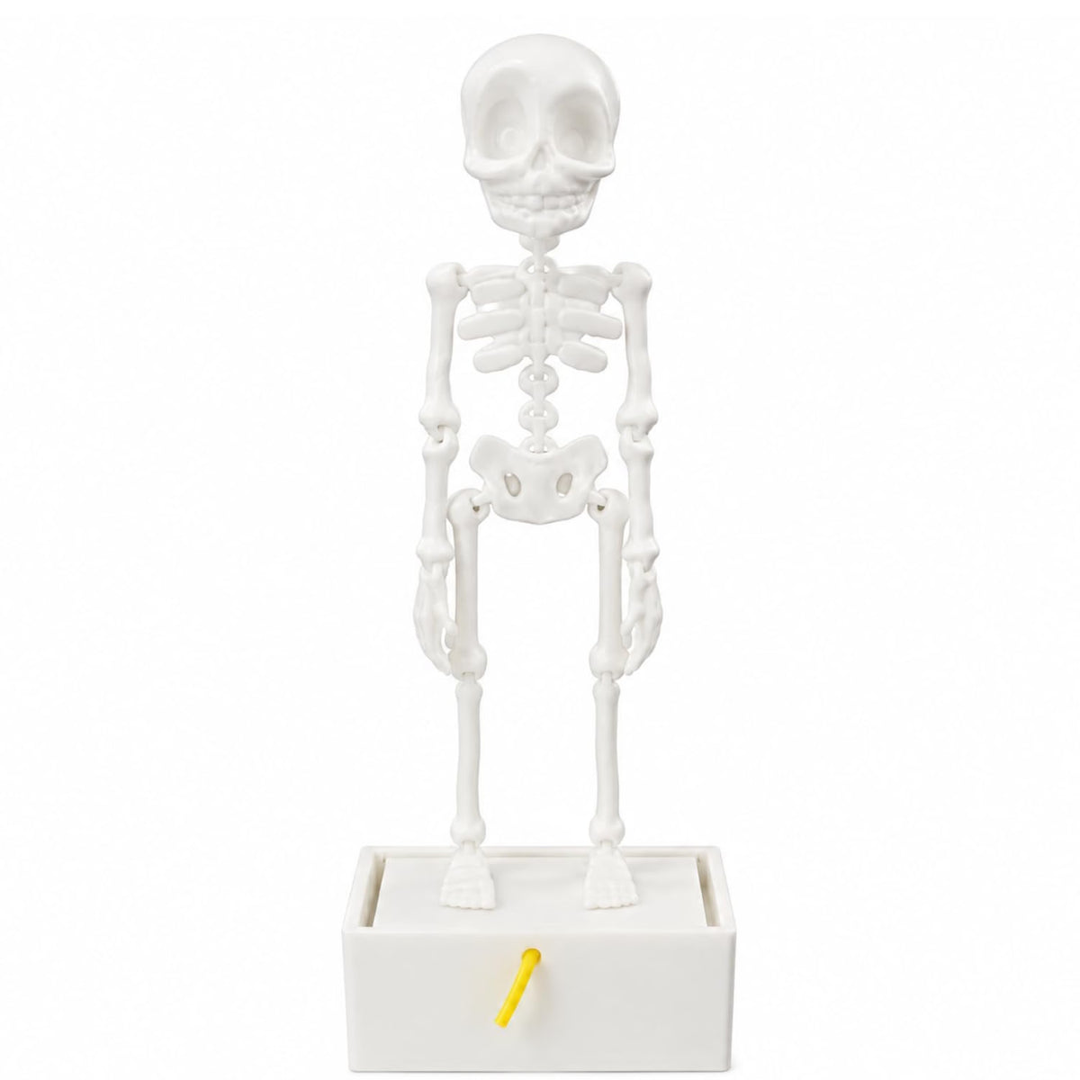 Petzlifeworld 3D Printed Dancing Skeleton Aquarium Ornament – White & Black Variations | Bubble-Activated Moving Fish Tank Decoration with Air Tube Connection & Stable Base