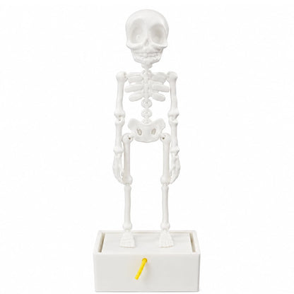 Petzlifeworld 3D Printed Dancing Skeleton Aquarium Ornament – White & Black Variations | Bubble-Activated Moving Fish Tank Decoration with Air Tube Connection & Stable Base