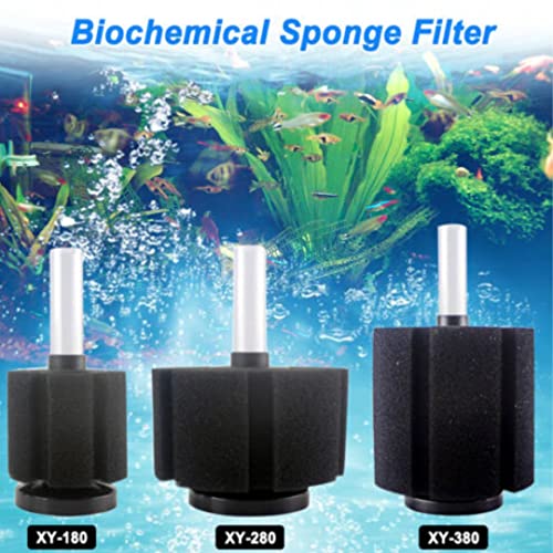 XINYOU XY-280 Super Biochemical Sponge Filter for Aquarium Fish Tank with Free 2 Meter Hose Air Tube