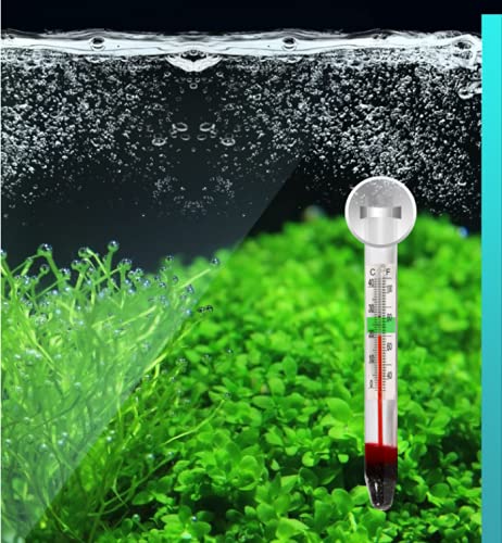 Sunsun WDJ Series Submersible Aquarium Thermometer for Water Temperature Measurement, Waterproof with Suction Cup (WDJ-002)