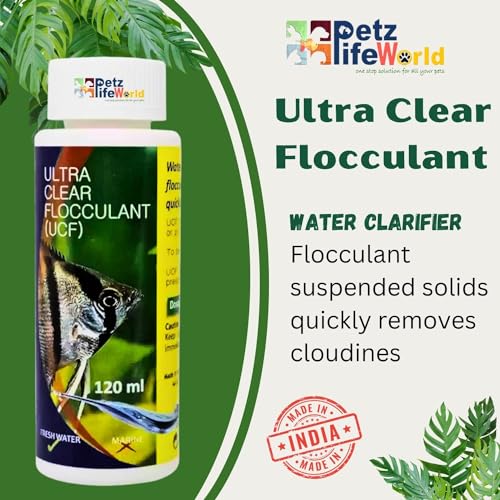 Aquatic Remedies Aquarium Fish Tank Ultra Clear Flocculant Water Clarifier | Quickly Removes Cloudiness | Makes Crystal Clear Fish Tanks (120 ML)