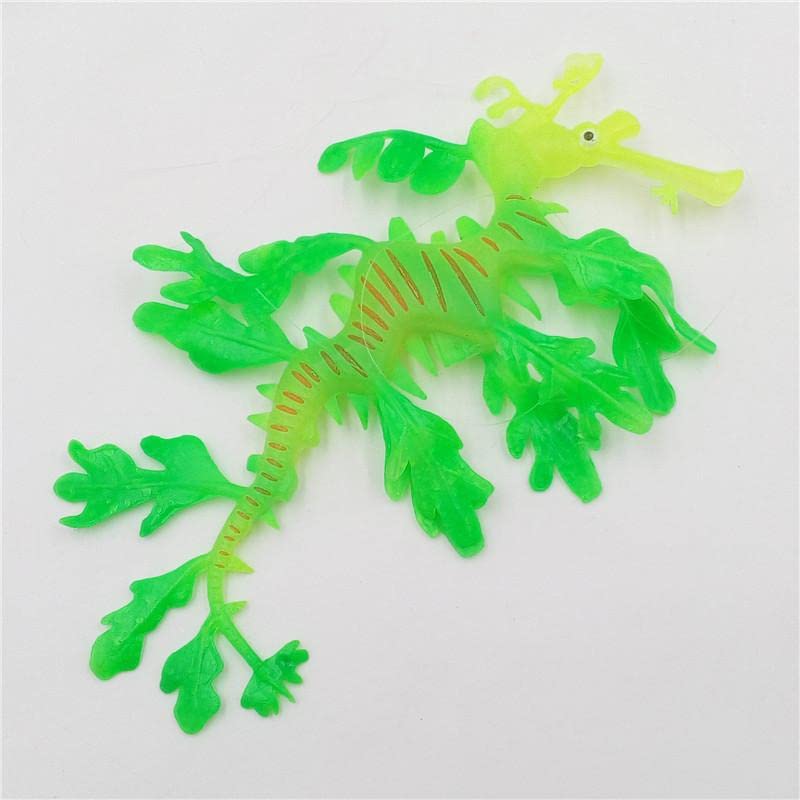 Petzlifeworld Glowing Artificial Silicone Fish Tank Decor Aquarium Decoration Ornament (Random Color) (Sea Dragon)