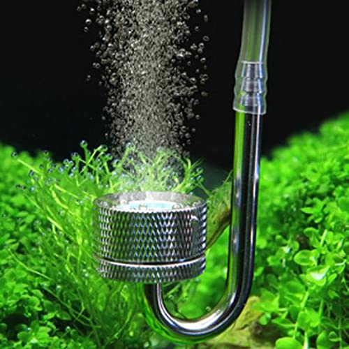 Mufan Planted Aquarium Stainless Steel Co2 Diffuser With Holder And Free 1 M Free Transparent Co2 Tube