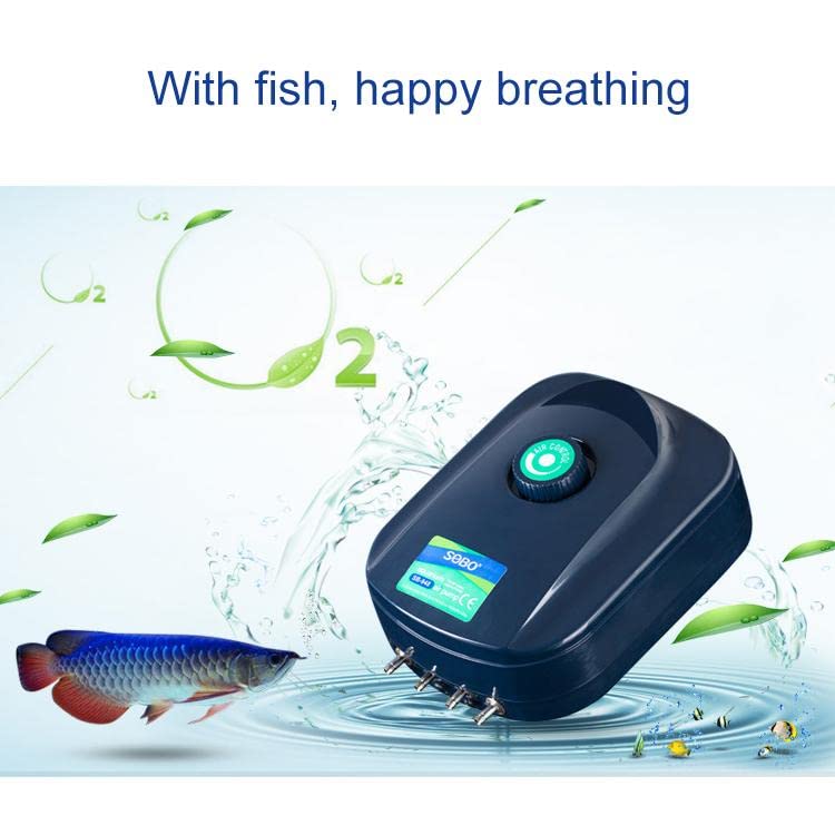 SOBO SB-988 Aquarium Air Pump | Power :12W | Flow: 4x4L/M