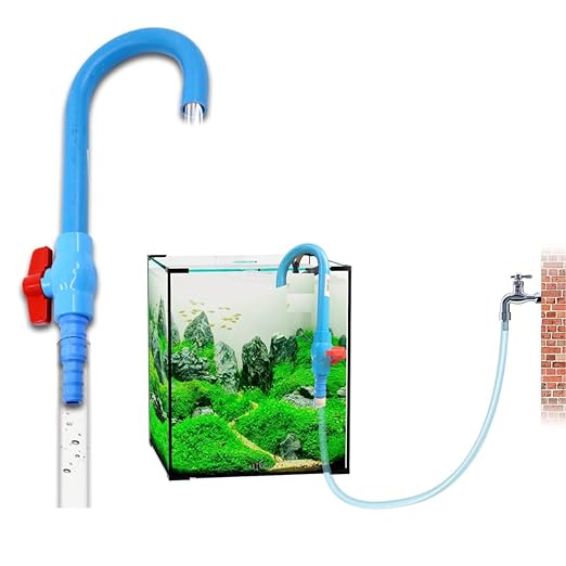 PetzLifeworld Aquarium J-Pipe (Blue) – Easy-to-Hold Water Filling Pipe for All Fish Tanks