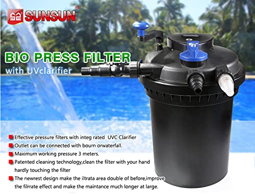 Sunsun/ Grech CPF-10000 Pond Filter Without Pump  | Power:11 Watt | Flow:10000L/H