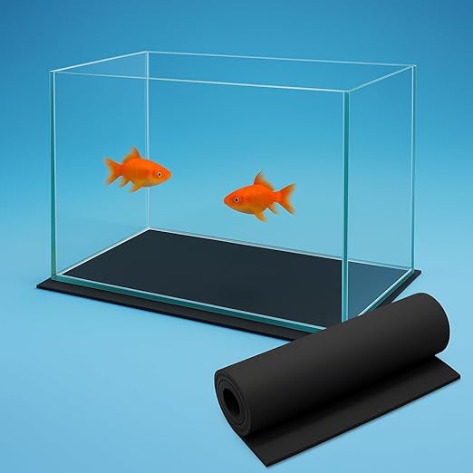 Petzlifeworld Heavy-Duty Aquarium Rubber Mat for Fish Tank Base Safety – Water Resistant, Shock Absorbing & Easy to Trim/ 6mm
