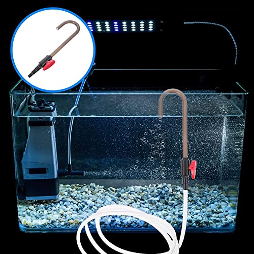 Aquarium Fish Tank Water Refilling J Pipe With On Off Knob