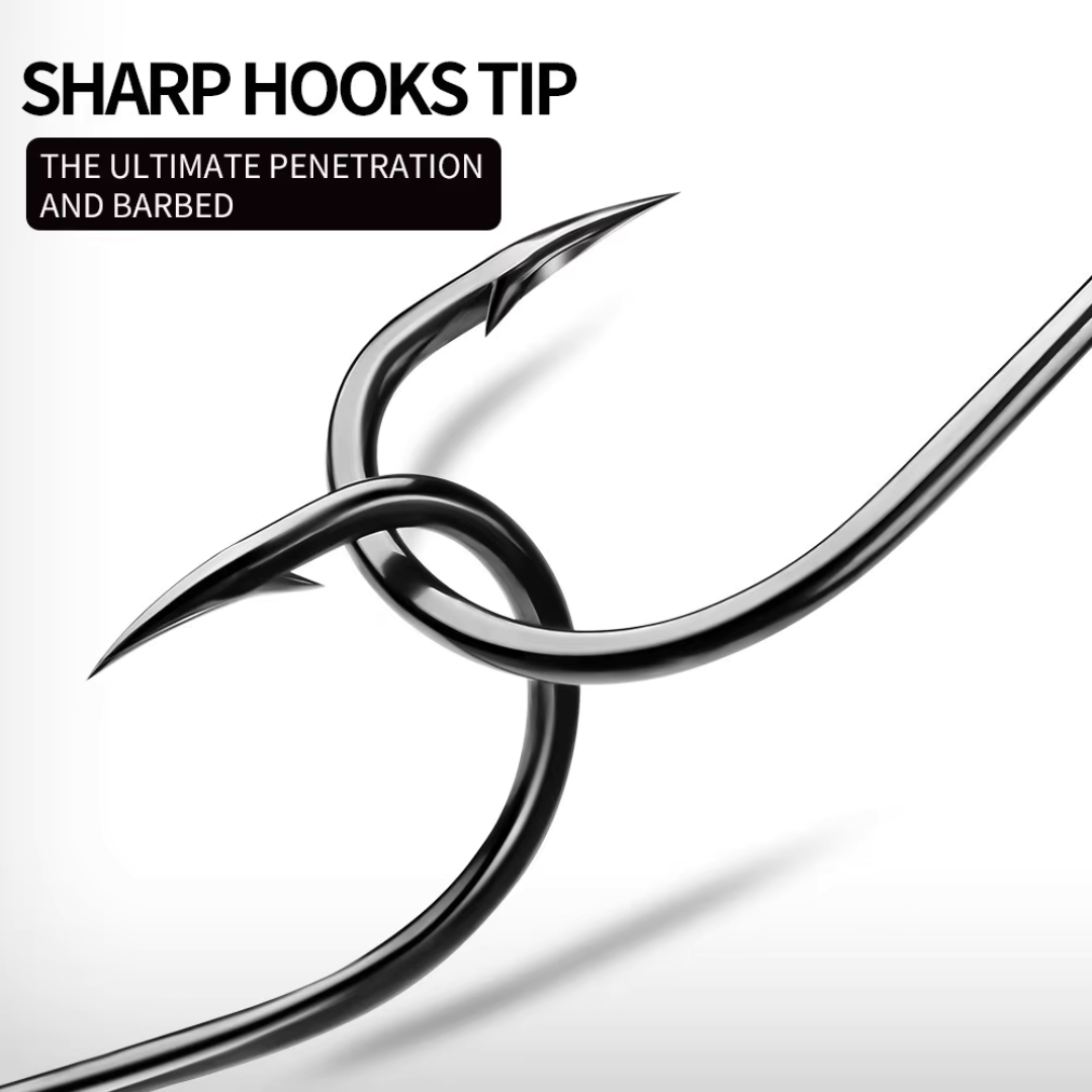 Mustad Hoodlum Live Bait Fishing Hook | 4 X Strong | Black Nickel