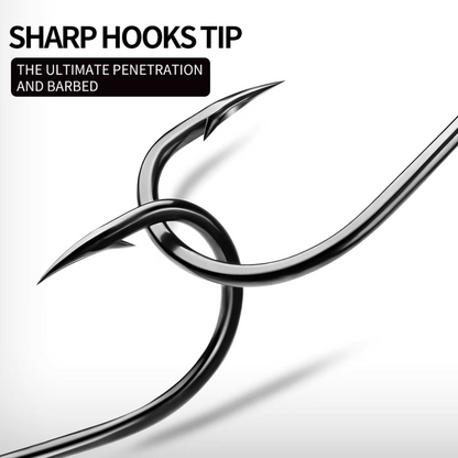 Mustad Hoodlum Live Bait Fishing Hook | 4 X Strong | Black Nickel