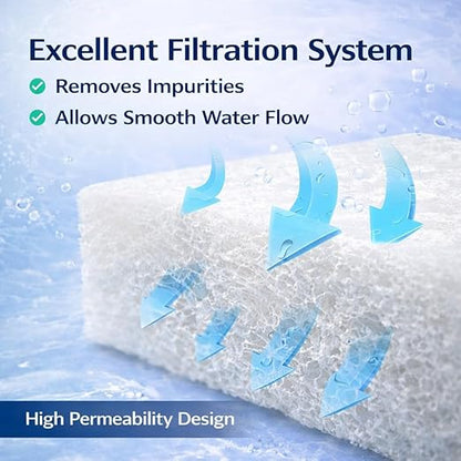 Petzlifeworld Biological Aquarium Filter Sponge Pad 100x13.5x3cm | Non-Toxic Bio Foam for Fish Tank | Improves Water Clarity | Reusable Filtration Media for Fresh & Saltwater Aquariums