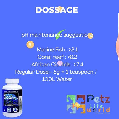 Aquatic Remedies R2O Pro Ph Buffer | Raise and Stabilize The Ph in Both Marine and Fresh Water Aquarium 300g