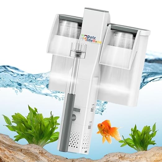 Sunsun Xiaoli New Premium XBA Series Water Fall Style Hang On Filter with Surface Skimmer | Suitable for 2.5 Feet Aquarium Fish Tank | Power : 5W : Output : 500L/H (XBA-500)