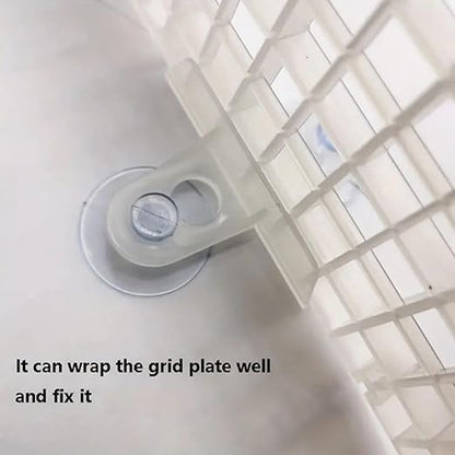 Aquarium White Divider Sheet Breeding Separation Aquarium White  Clip | Partition Fish Tank Isolation Suction Cup Clip