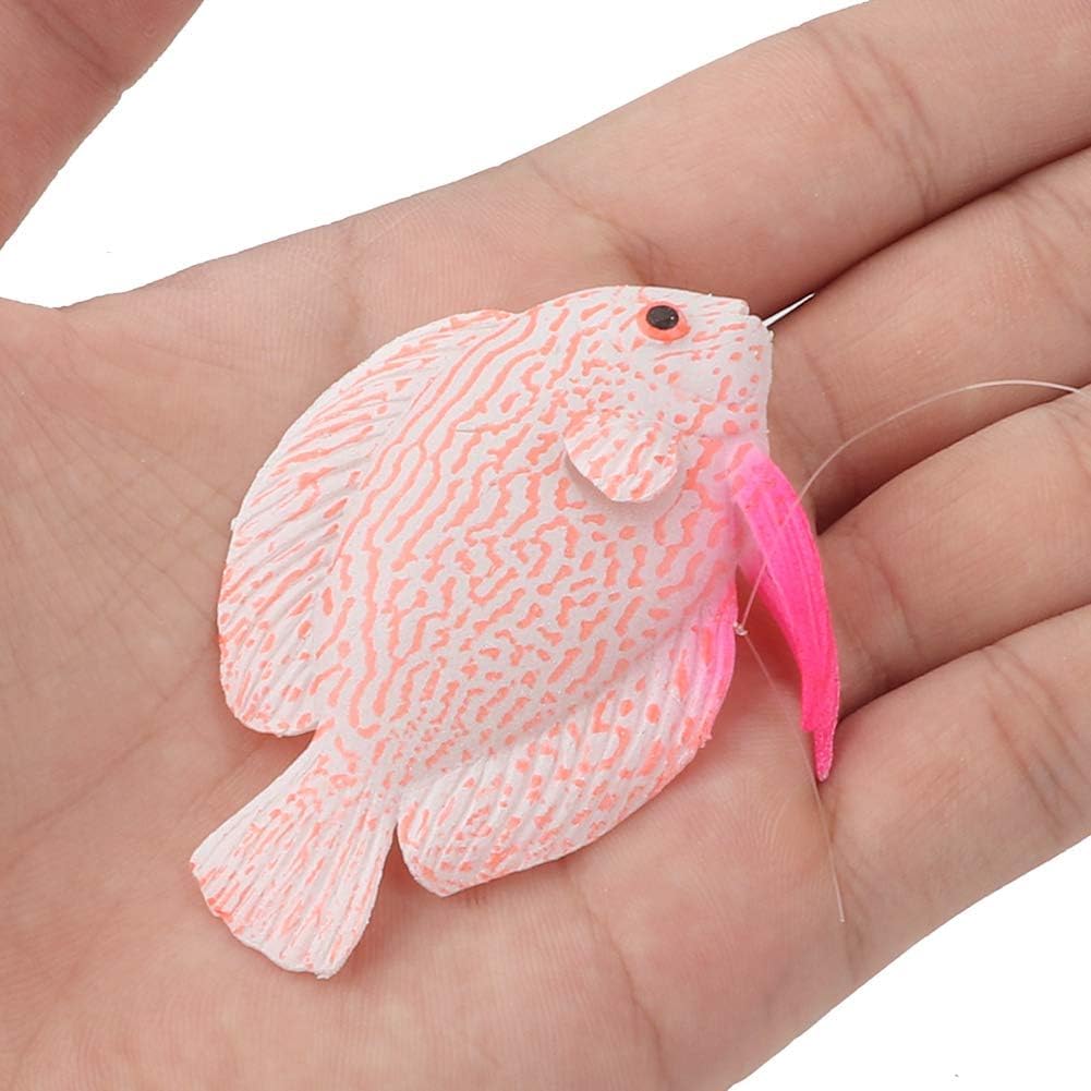 PetzLifeworld 2 Pcs Silicon Floating Simulating Fake Fish for Aquarium Fish Tank Decorations