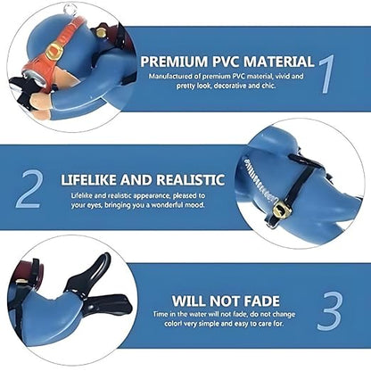 petzlifeworld 4 Piece (Mixed Color) Floating Mini Cute Diver Aquarium Fish Tank Simulation Decoration Ornaments | Made with Eco Friendly Resin | No Harm to Fish