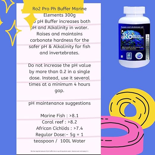 Aquatic Remedies R2O Pro Ph Buffer | Raise and Stabilize The Ph in Both Marine and Fresh Water Aquarium 300g