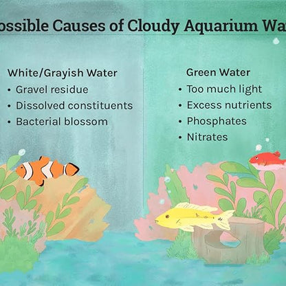 Petzlifeworld Aquatic Remedies Aquaria Clear for Aquarium Fish Tank Cloudy Water Remover | for Crystal Clear Water (Pack of 2 * 120 ML| 240 ML)