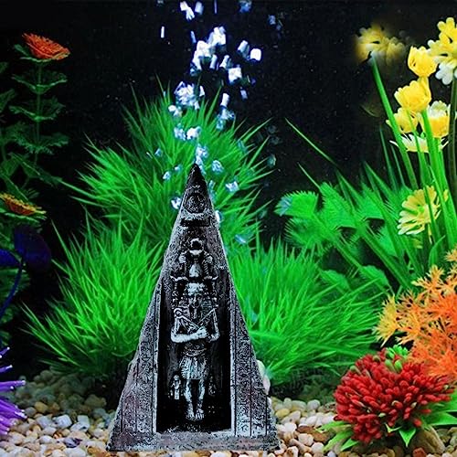 PetzLifeworld 6.5 Inch Ancient Egypt Pyramid for Aquarium and Home Decoration | 3D Structure | Hallow Fibre Material | Realistic Look