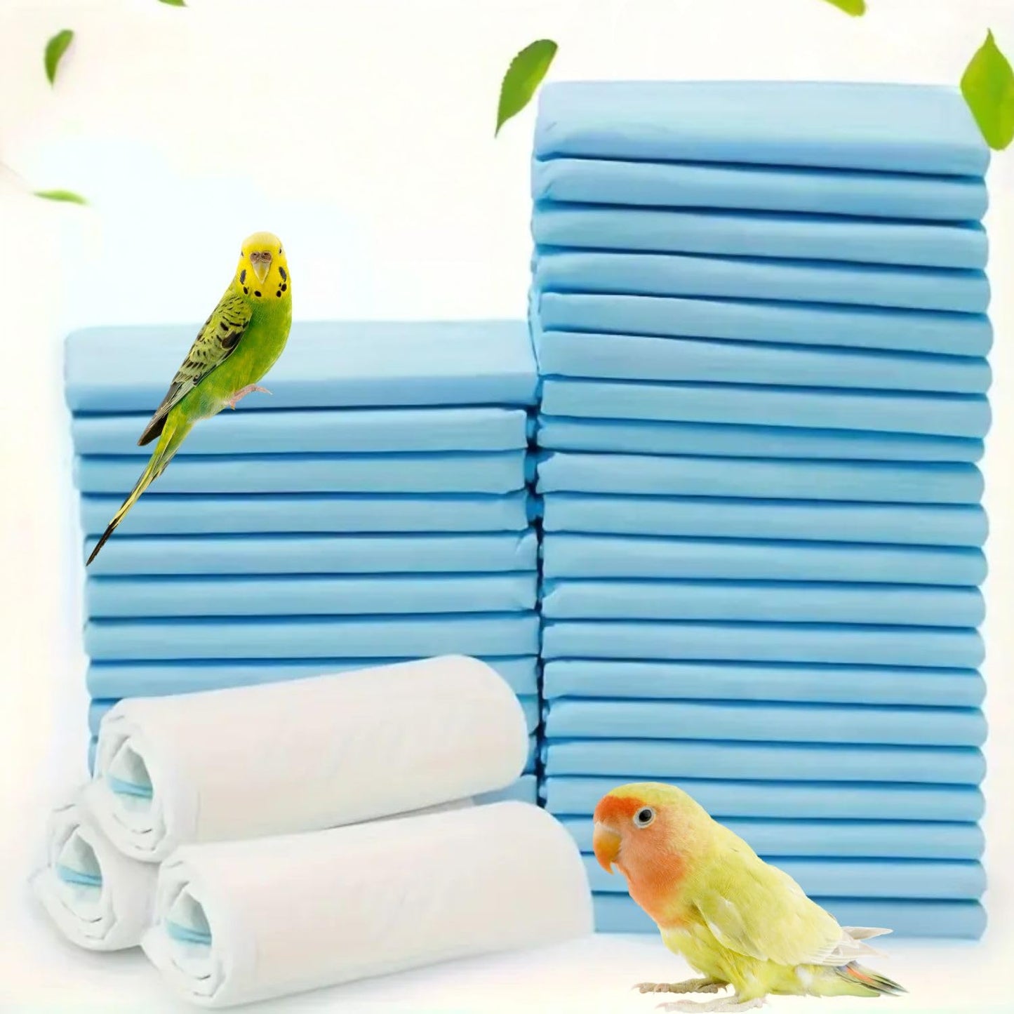 Petzlifeworld 20 Pcs Birds Disposable Liner Pad (45x33CM) – Super Absorbent Leak-Proof Training Pads for Birds