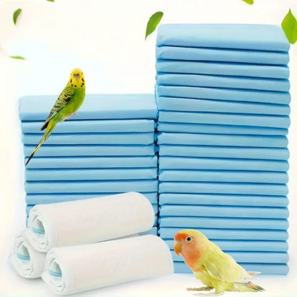 Petzlifeworld 20 Pcs Birds Disposable Liner Pad (45x33CM) – Super Absorbent Leak-Proof Training Pads for Birds