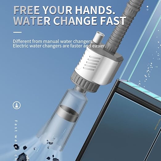 Yee Automatic Aquarium Water Changer Electric Gravel Cleaner | 7-in-1 Fish Tank Vacuum Cleaner with 15KPA Strong Suction, Sand Washer, Water Pump for Aquarium Cleaning