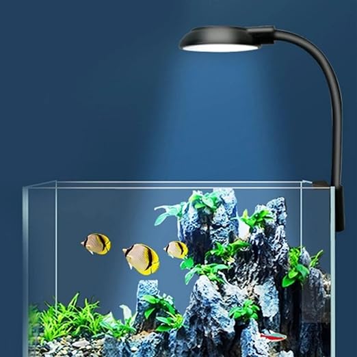 Petzlifeword Clip On Aquarium LED Light | 360* Flexible VAYINATO LY-307 | 6.4W | Fit for 1~2 Feet Tank