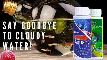 Petzlifeworld Aquatic Remedies Aquarium Fish Tank Water Clarifier | Quickly Removes Cloudiness | Makes Crystal Clear Fish Tanks (Aqua Clear 120Ml+Ucf 120 Ml Combopack 2 * 120-240Ml)