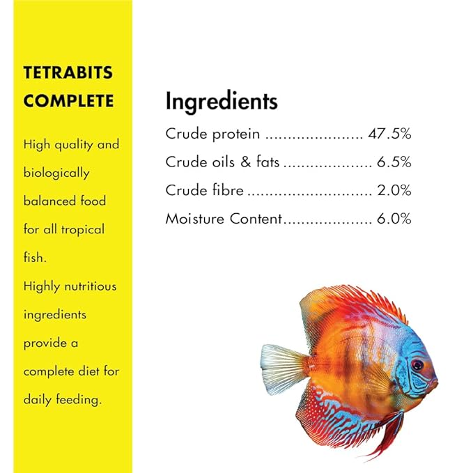 TetraBits All Life Stages Complete  Pellet Fish Food For Aquariums