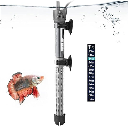 petzlifeworld Imported Aquarium Fish Tank Glass Heater with Free Thermometer | IP 68 Water Proof | Blast Proof  by Petzlifeworld