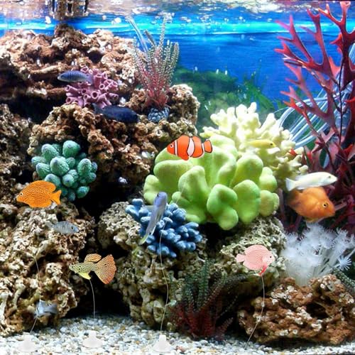 PetzLifeworld 2 Pcs Artificial Silicon Floating Simulating Fake Fish f ...