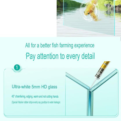 Petzlifeworld Mini Micro Sky City Landscape Ultra Clear 4K Glass Aquarium Fish Tank Complete Set with Filter, Light, Sand, Decoration (Landscape) Suitable for Betta, Desktop and Gifting |18 * 14 * 13 CM