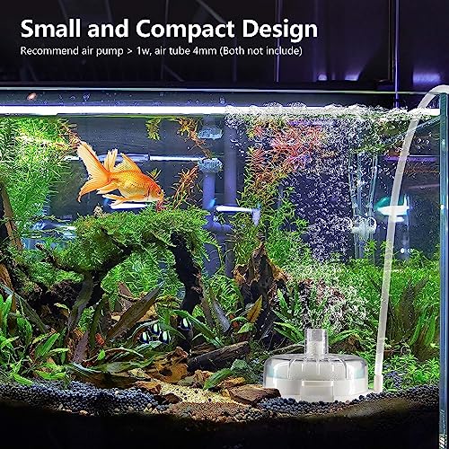 Nepall Aquarium Mini Bio Sponge Nano Fish Tank and Bowl Filter | Ultra Thin Transparent Filter with BioSponge,Media and Airstone | Easy to Clean (NX-300 | 8Cm*5Cm)