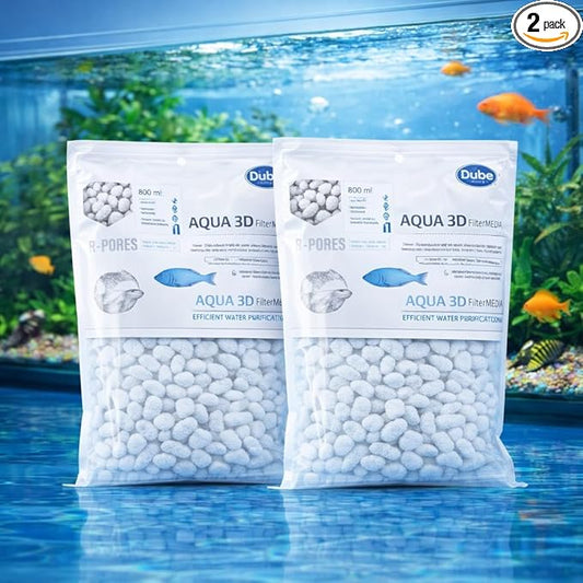 Aquatic Remedies X-PORES Filter Media, 800ML (500G) | Natural Pumice Porous and Mineral Filter Media for Aquarium Fish Tank