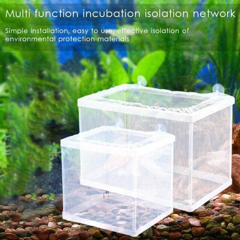 Boyu Aquarium Fish Breeding, Isolation, Hatchery Box for Fish Fry Net Box (Small (NB-3201) - Single Box)