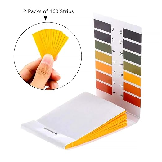 YEE 3Pcs Pack Ph 1-14 Water Test Paper Litmas Test 240 Pcs Strips For Aquarium,Pond, Soil and Other pH Water Testing