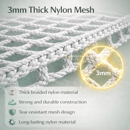 Petzlifeworld Aquarium Protective Mesh Net Cover – Nylon Rope Fish Tank Jump Guard Lid | Breathable Escape Prevention Net for Fish, Turtle & Reptile Tanks | DIY Stretchable Aquarium Cover