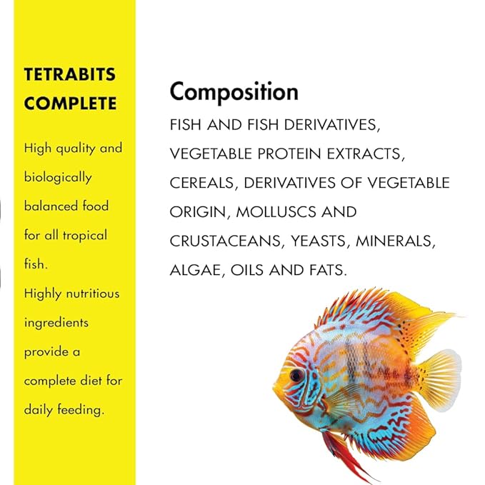 TetraBits All Life Stages Complete  Pellet Fish Food For Aquariums