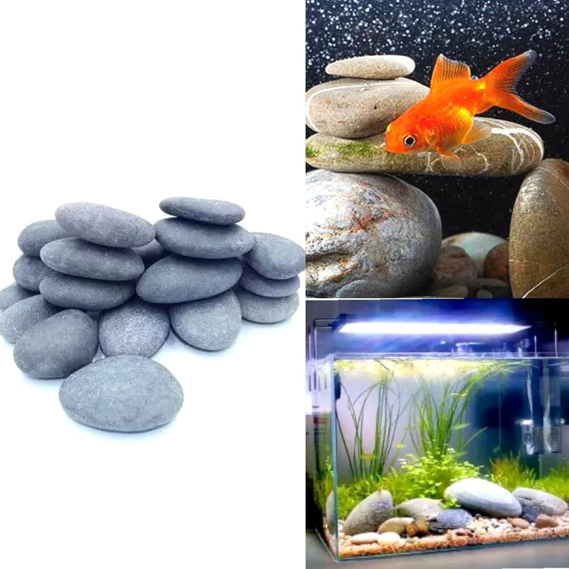 Petzlifeworld Aquarium Stones for Fish Tank - Natural River Pebbles St ...